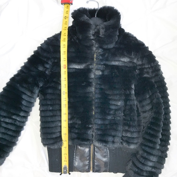 GUESS Faux Fur and Leopard Fall Jacket size Small - Picture 5 of 7